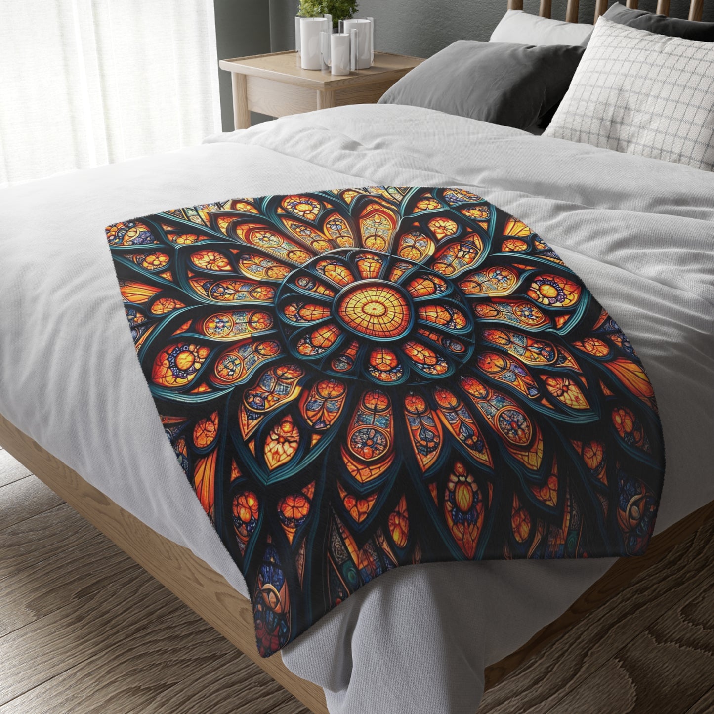 Mesmerizing Stained Glass Double Sided Blanket