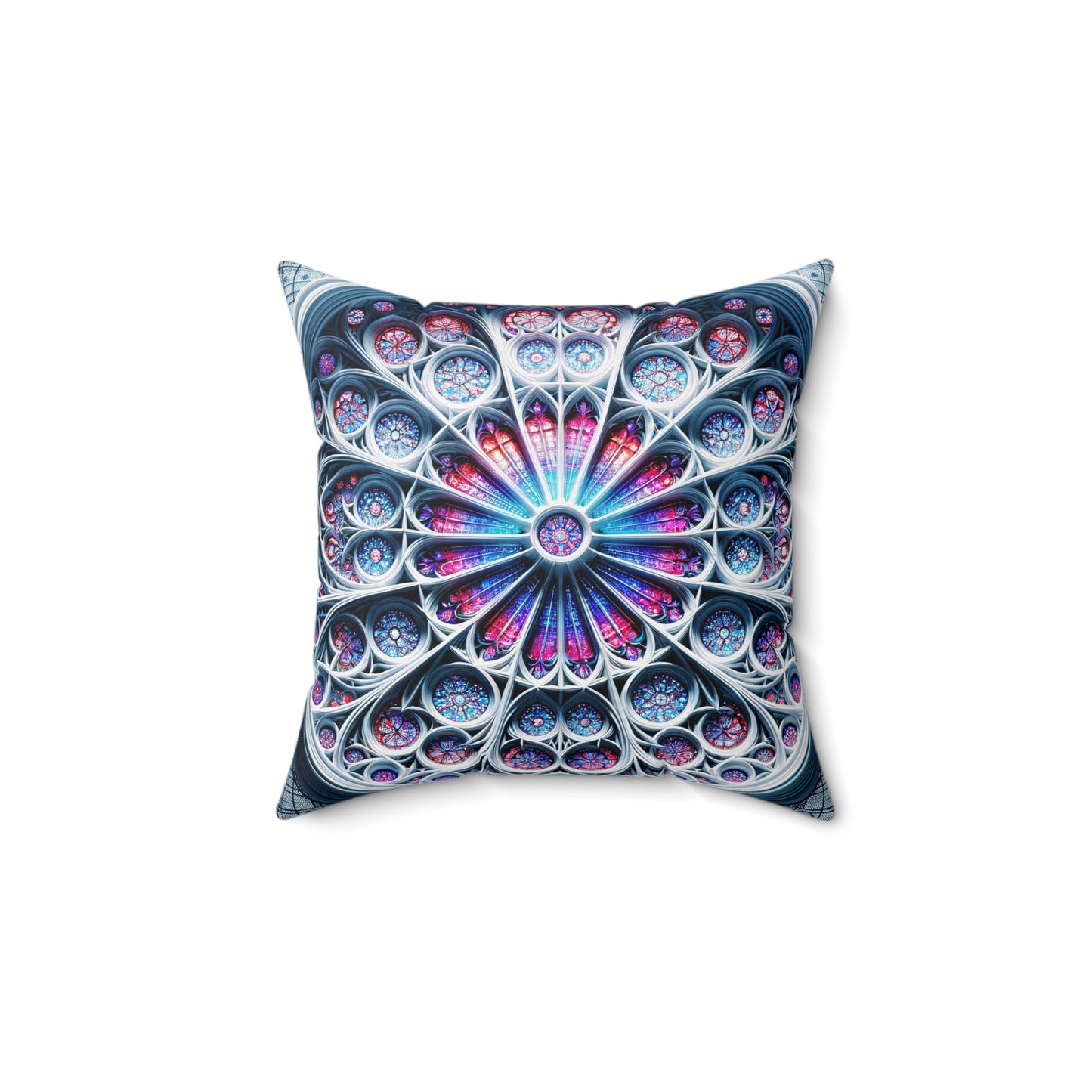Gothic Grace: The Illuminated Stained Glass Window Pillow