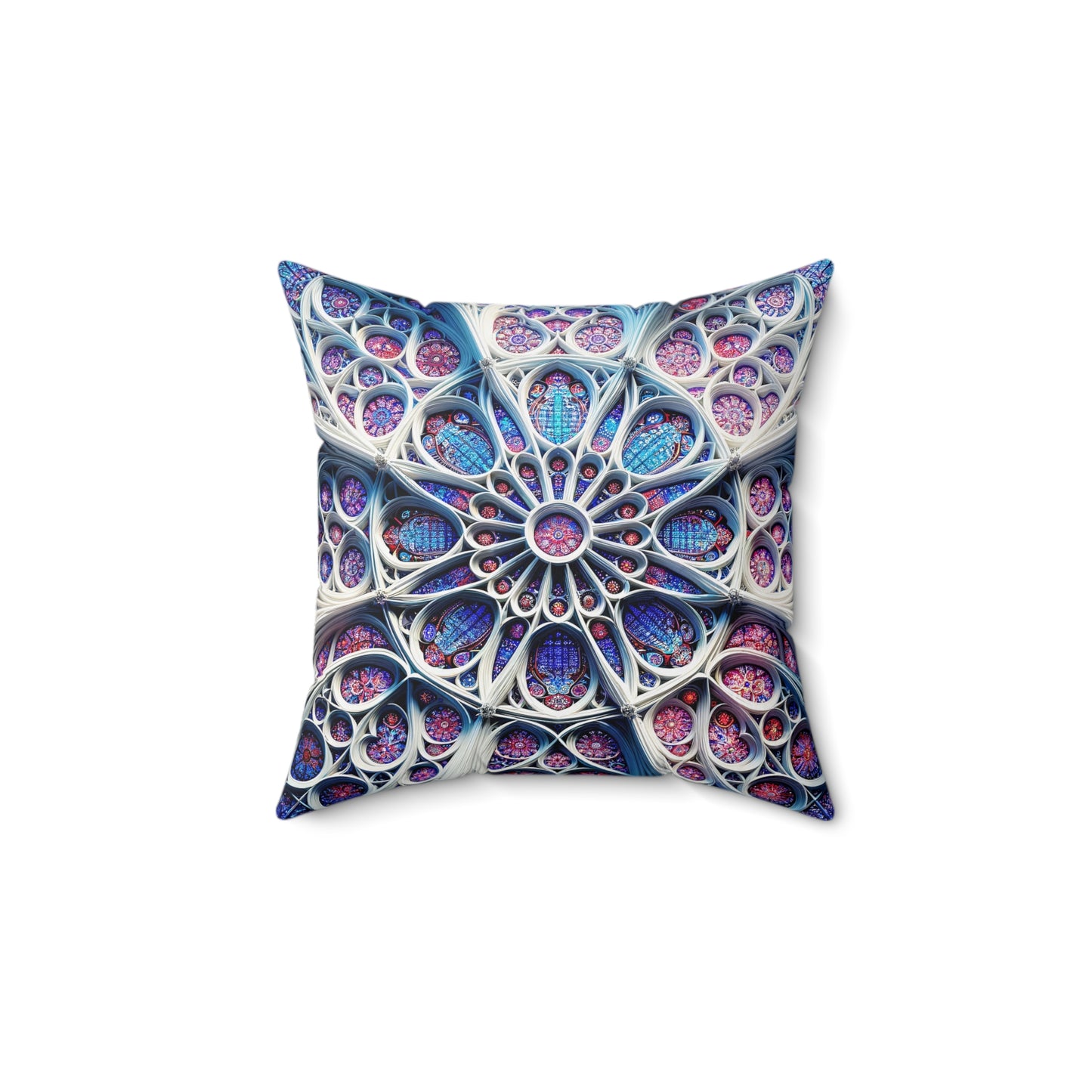 Gothic Grace: The Illuminated Stained Glass Window Pillow
