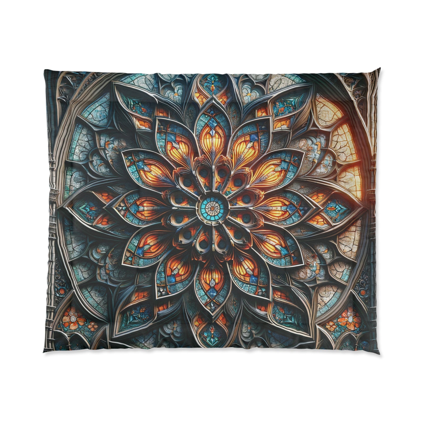 Illuminated Slumber: Stained Glass-Inspired Comforter