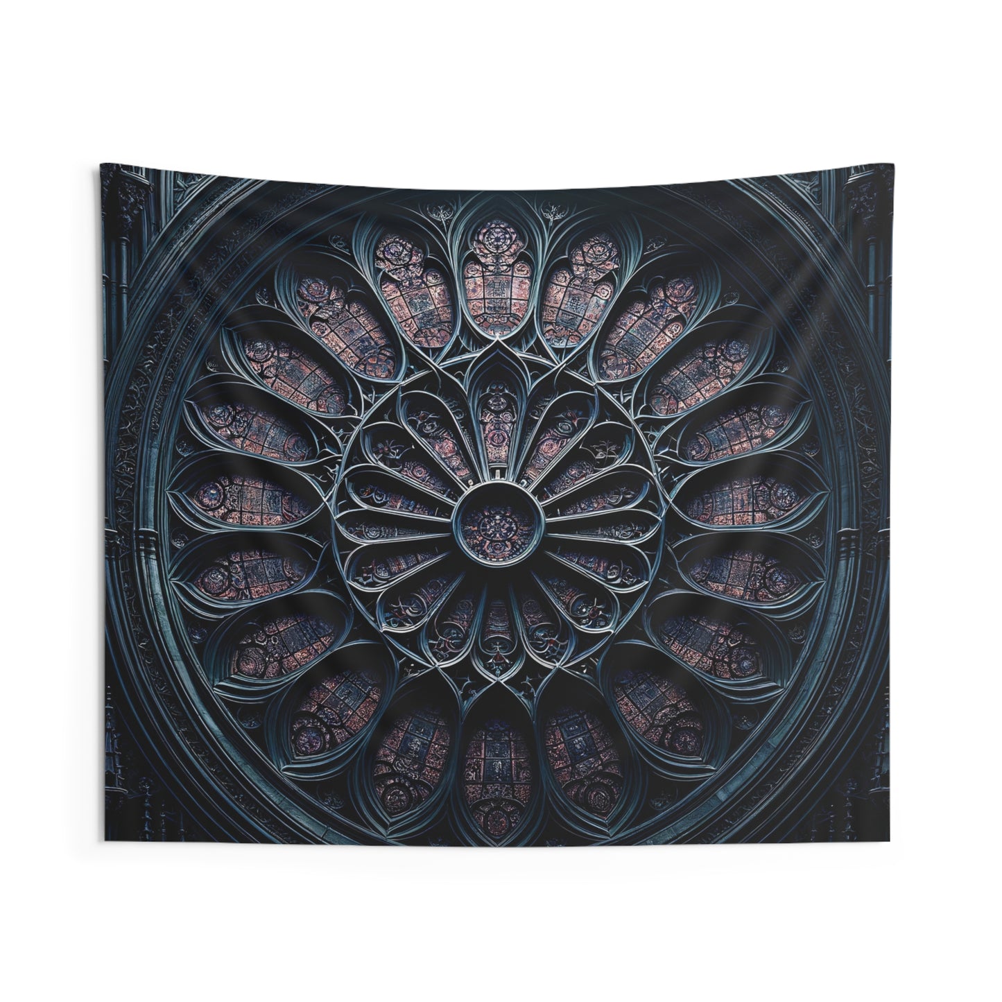 GPT A Tapestry of Twilight: Enigmatic Stained Glass Design