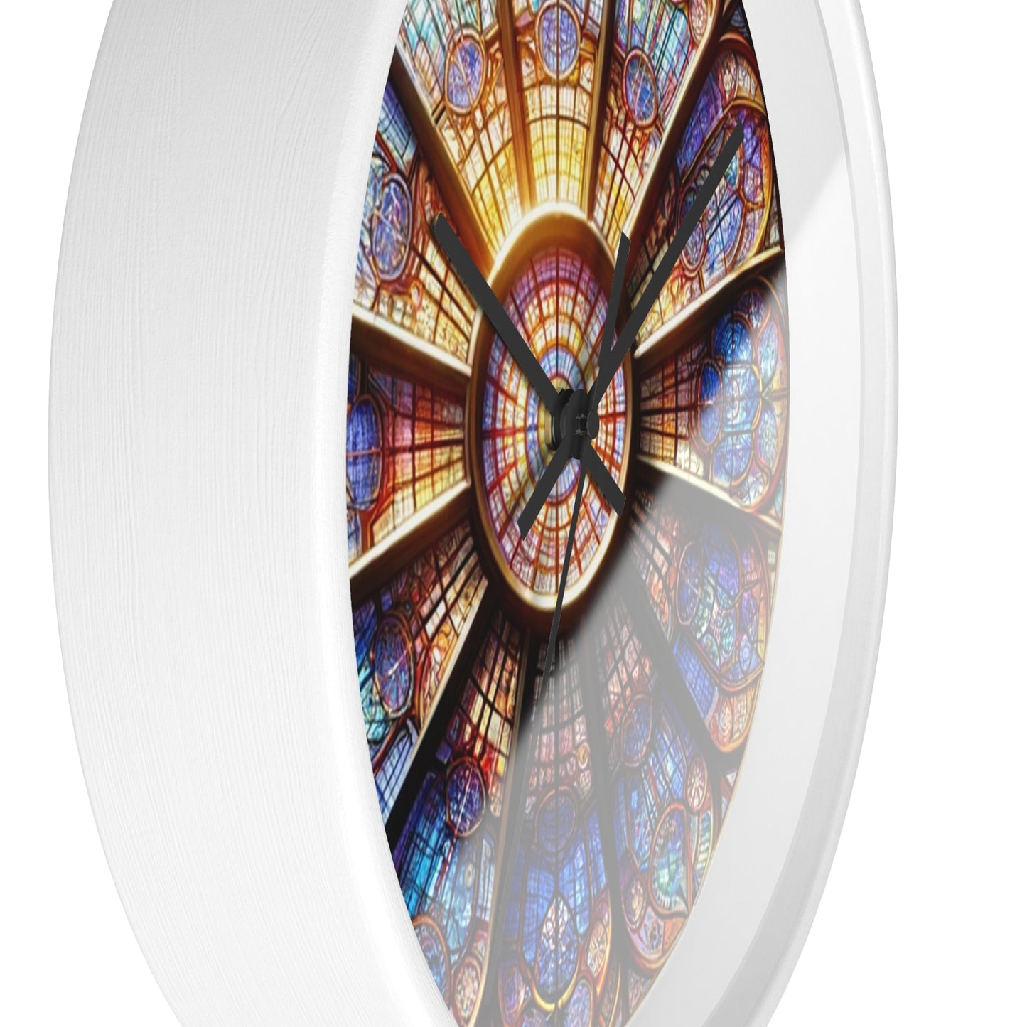 Stained Glass Wall Clock