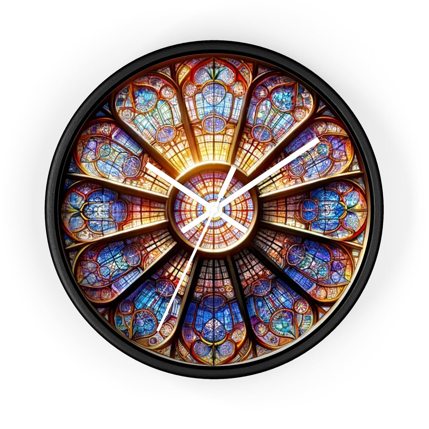 Stained Glass Wall Clock