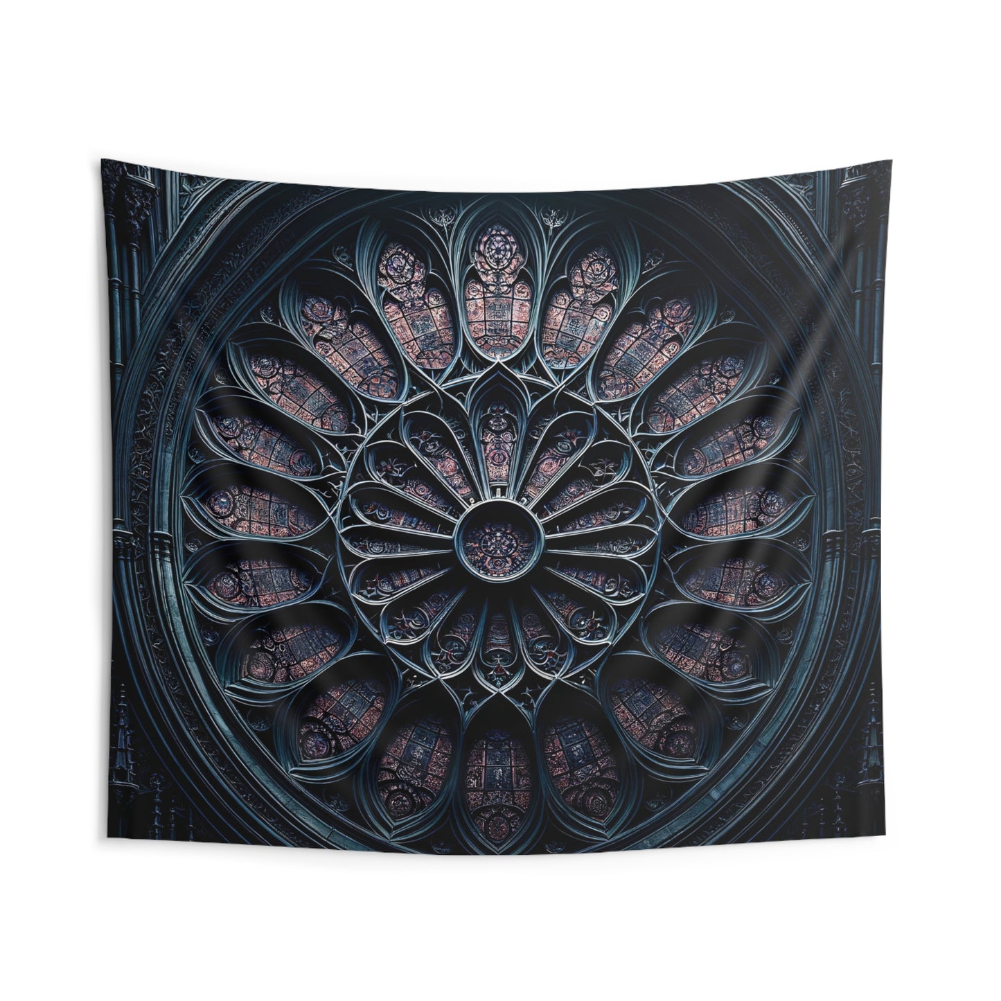 GPT A Tapestry of Twilight: Enigmatic Stained Glass Design