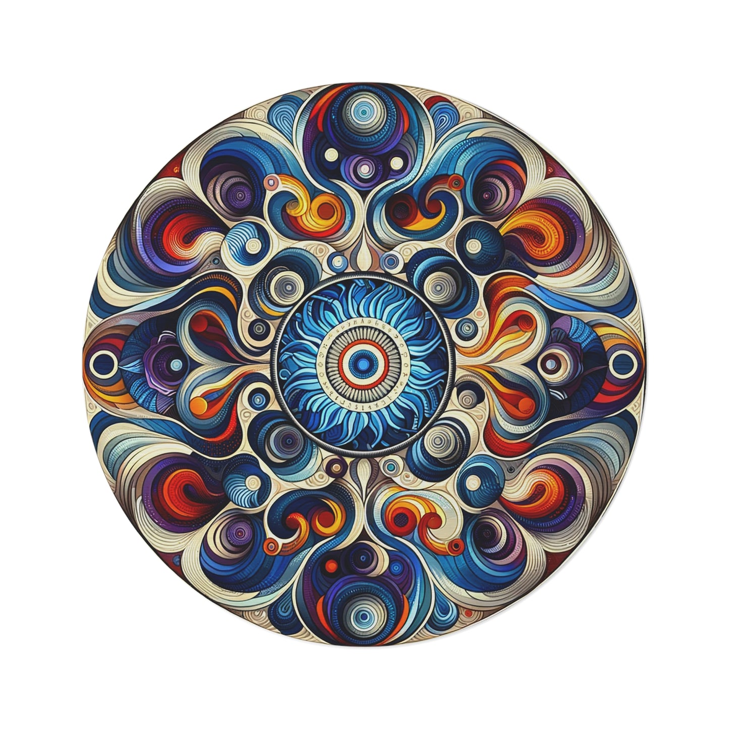 Whirls of Elegance: Decorative Area Rug