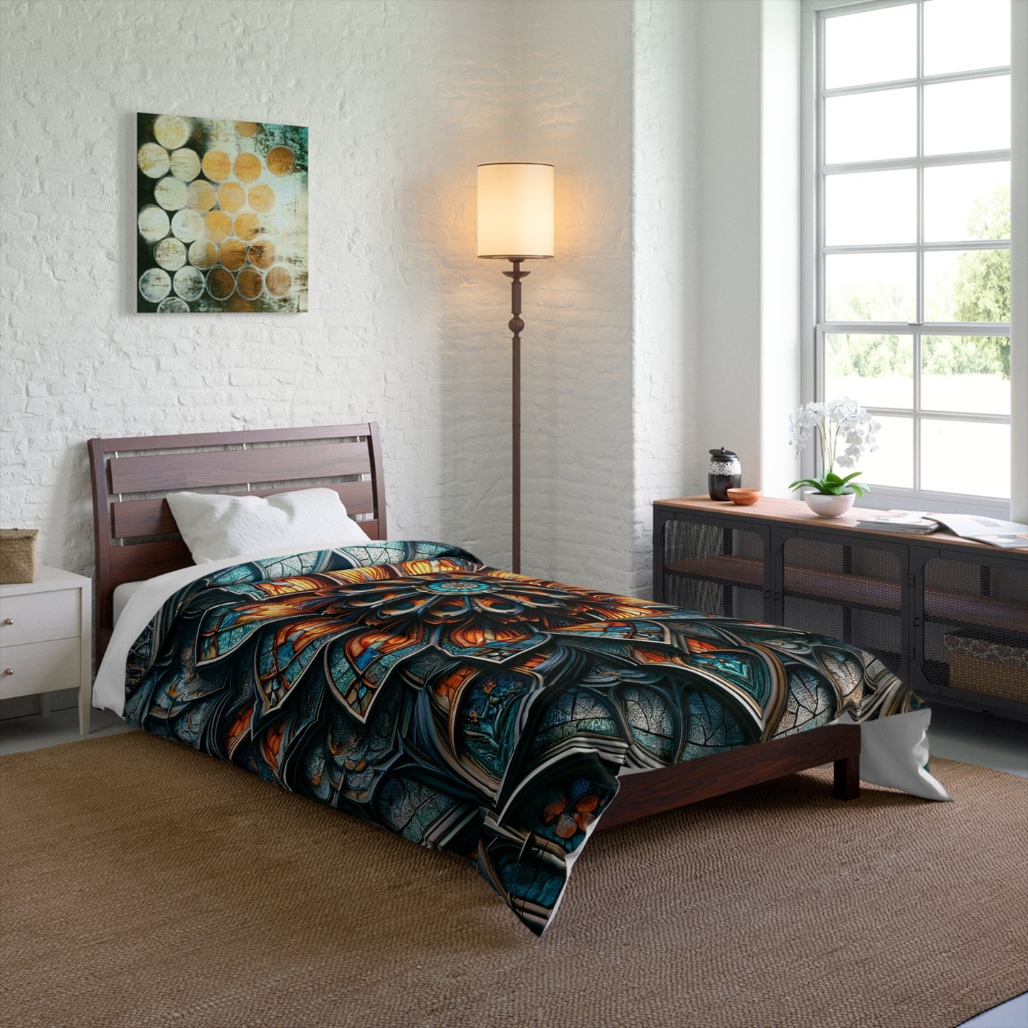 Illuminated Slumber: Stained Glass-Inspired Comforter