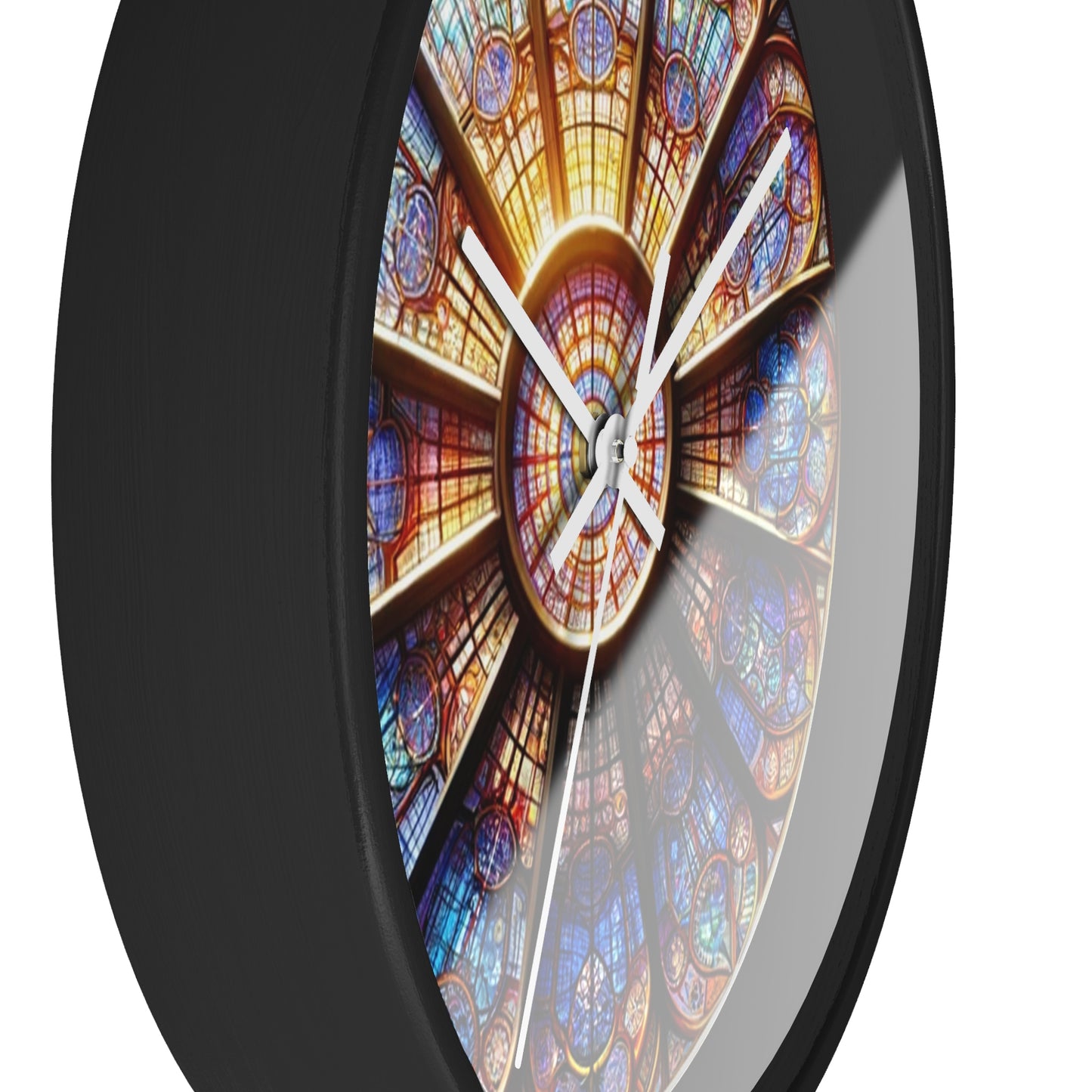 Stained Glass Wall Clock