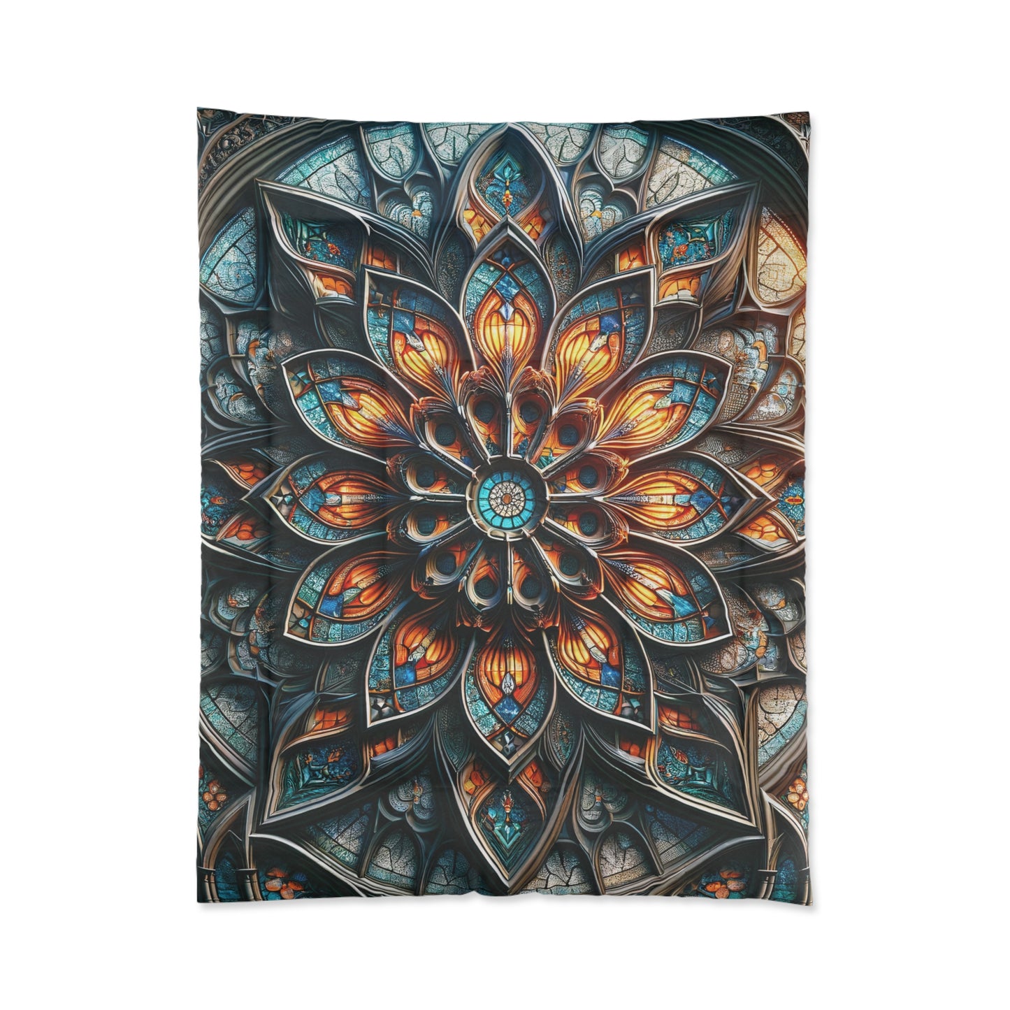 Illuminated Slumber: Stained Glass-Inspired Comforter