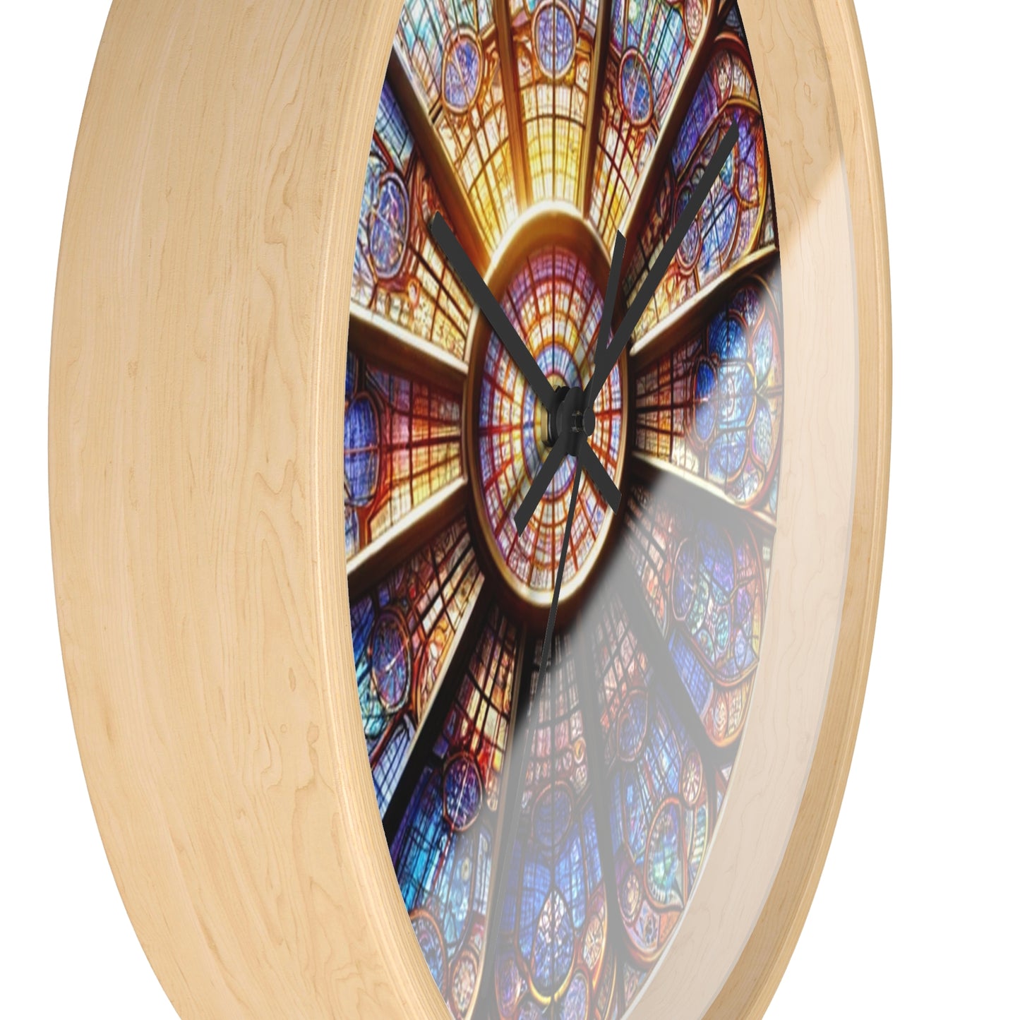 Stained Glass Wall Clock