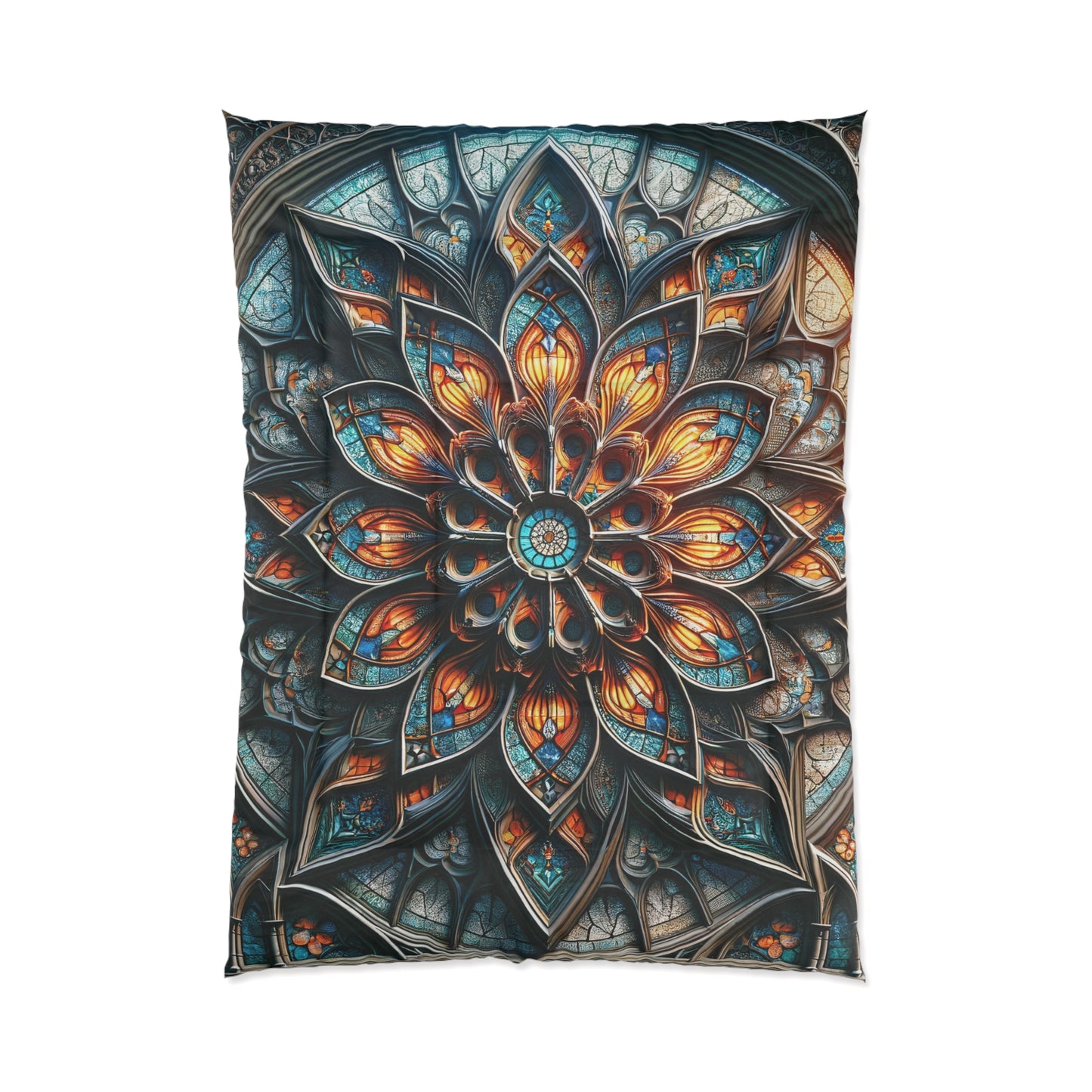 Illuminated Slumber: Stained Glass-Inspired Comforter
