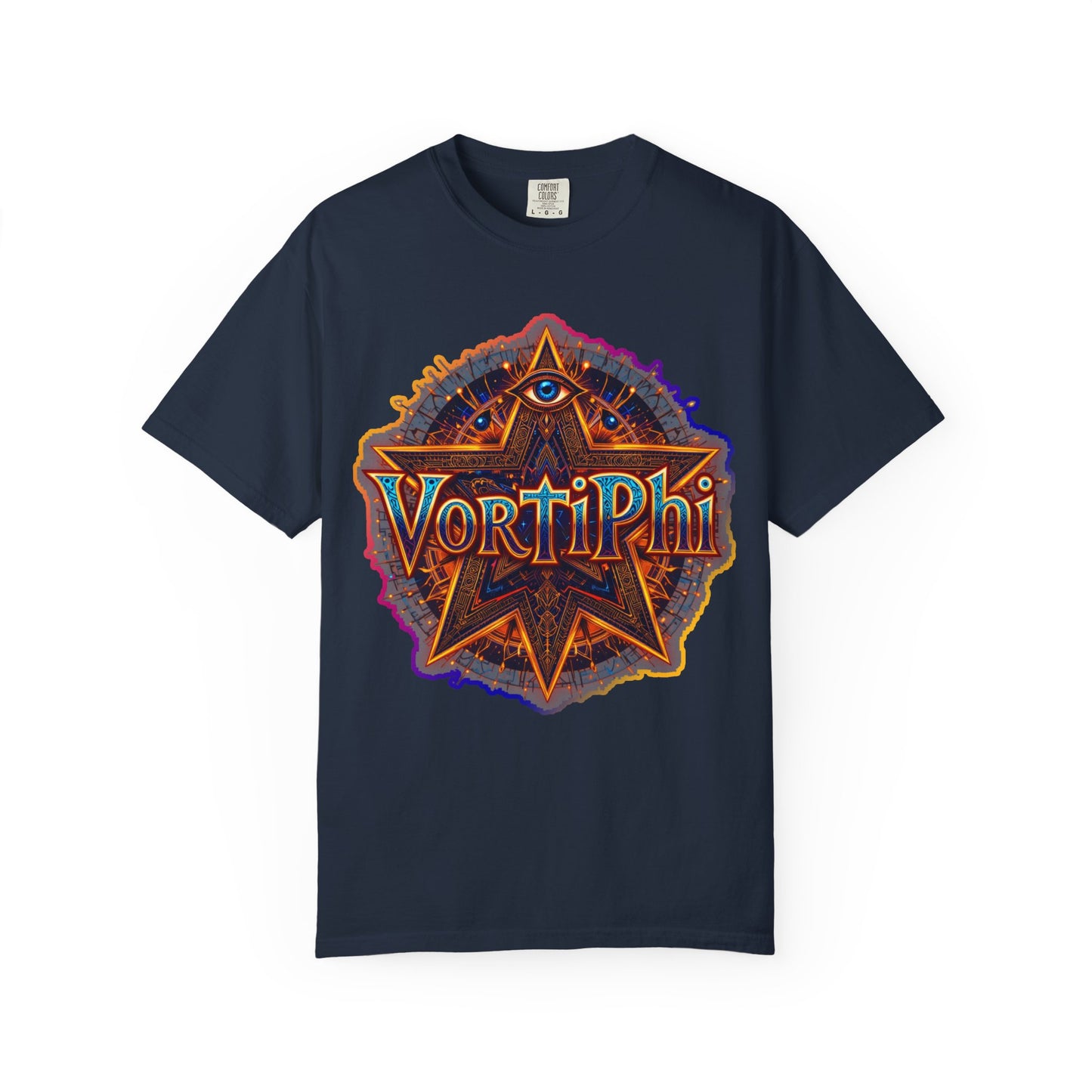 VortiPhi Sacred Geometry T-Shirt – Golden Ratio Psychedelic Tee for Awakening Souls