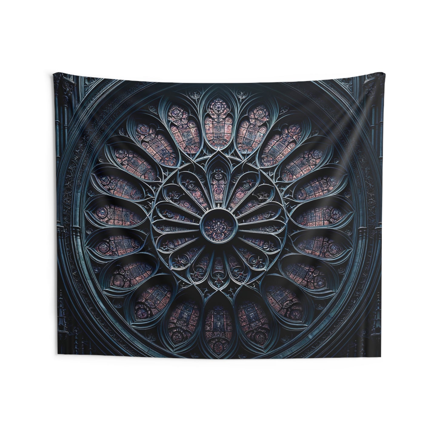 GPT A Tapestry of Twilight: Enigmatic Stained Glass Design