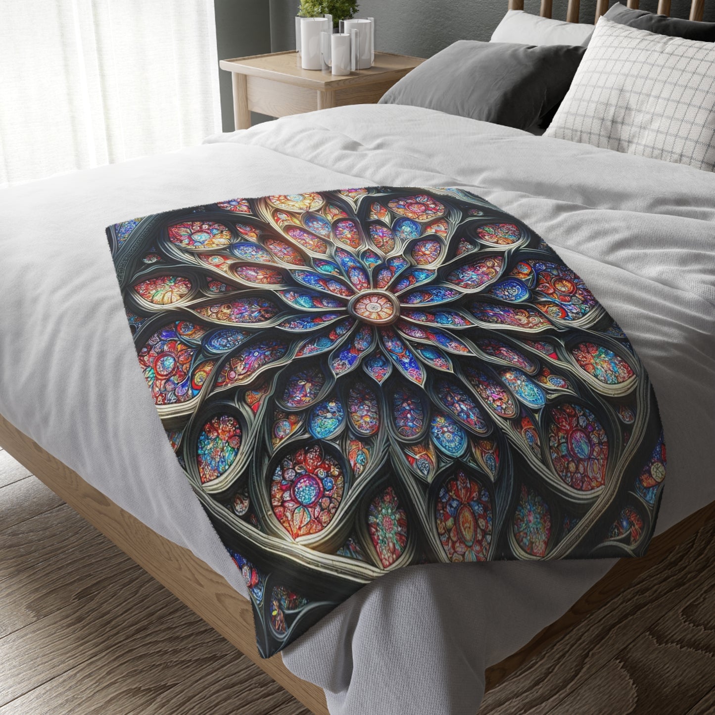 Kaleidoscope of Colors Double Sided Blanket