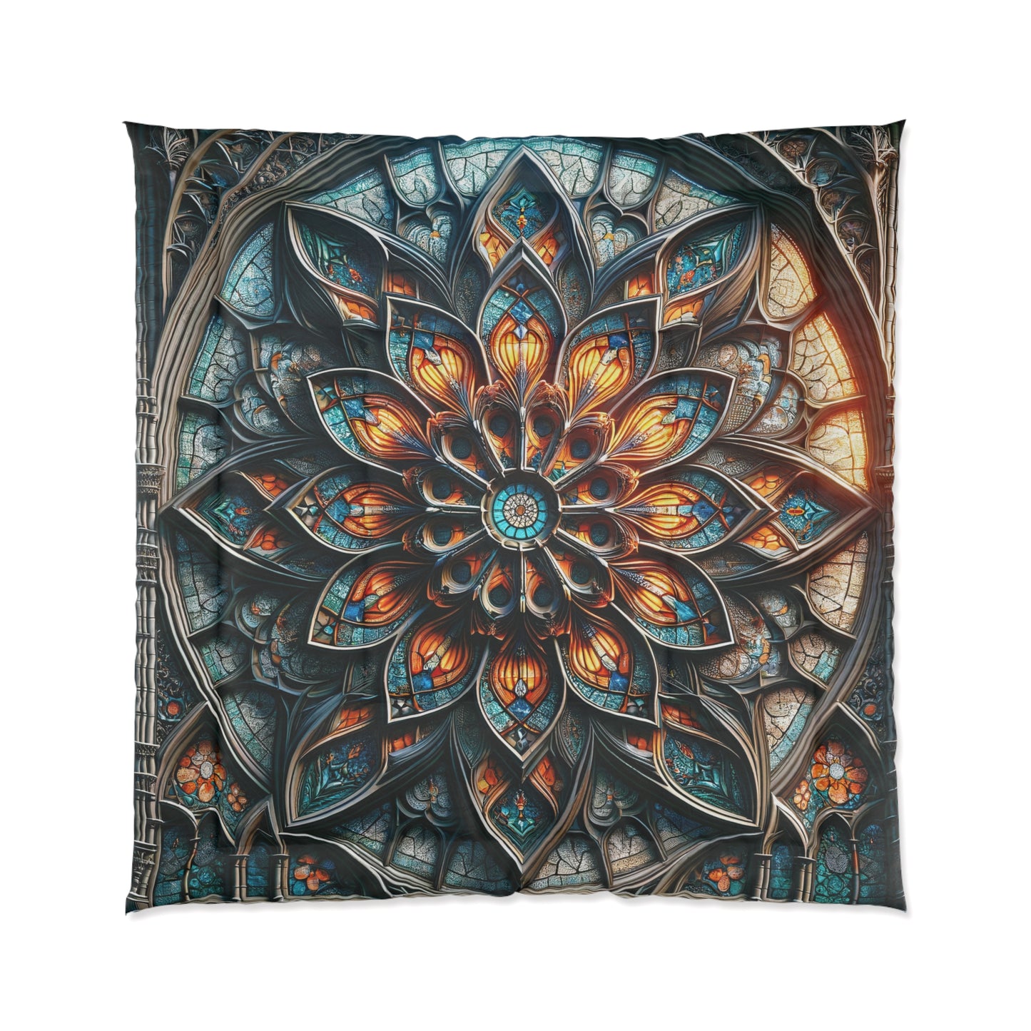Illuminated Slumber: Stained Glass-Inspired Comforter