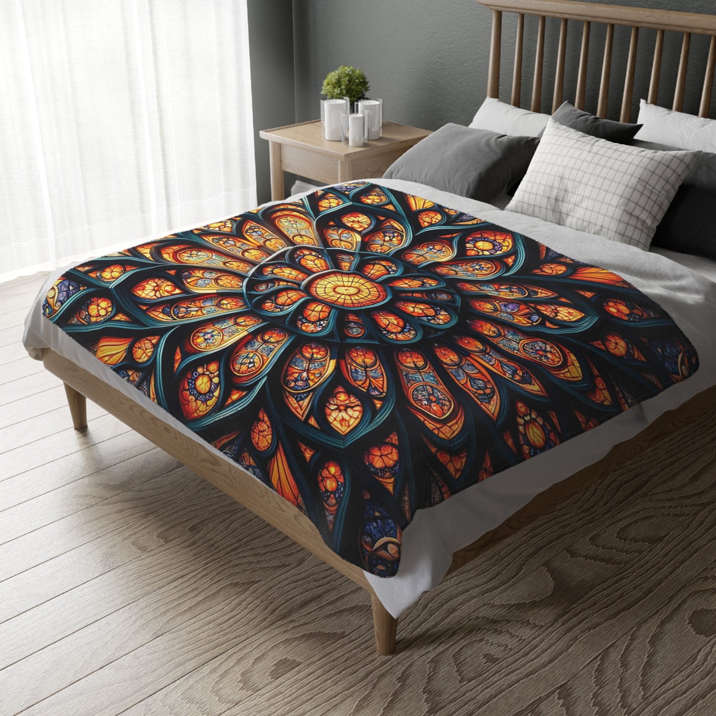 Mesmerizing Stained Glass Double Sided Blanket