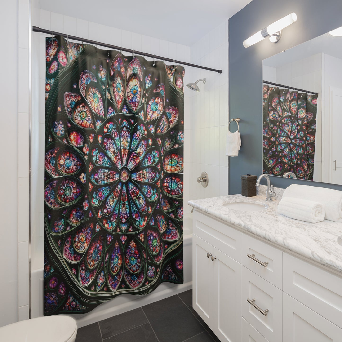 Colorful Mandala Shower Curtian