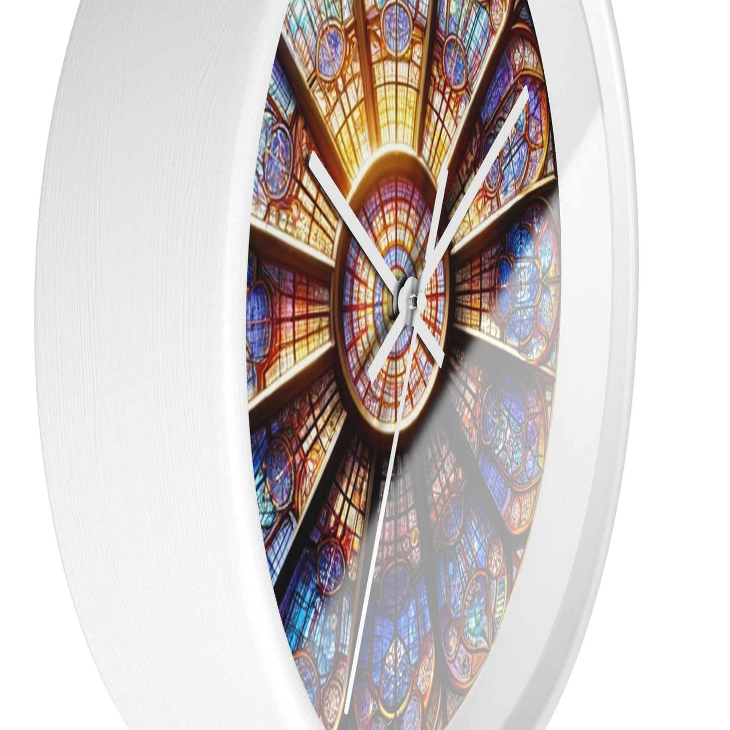 Stained Glass Wall Clock