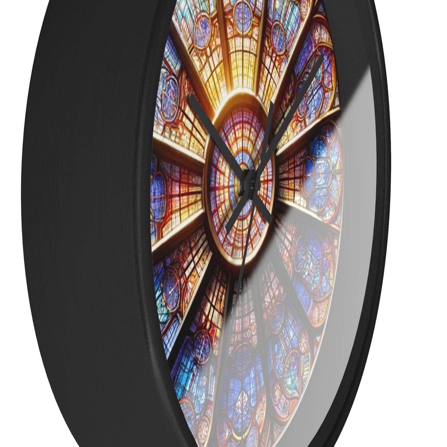 Stained Glass Wall Clock