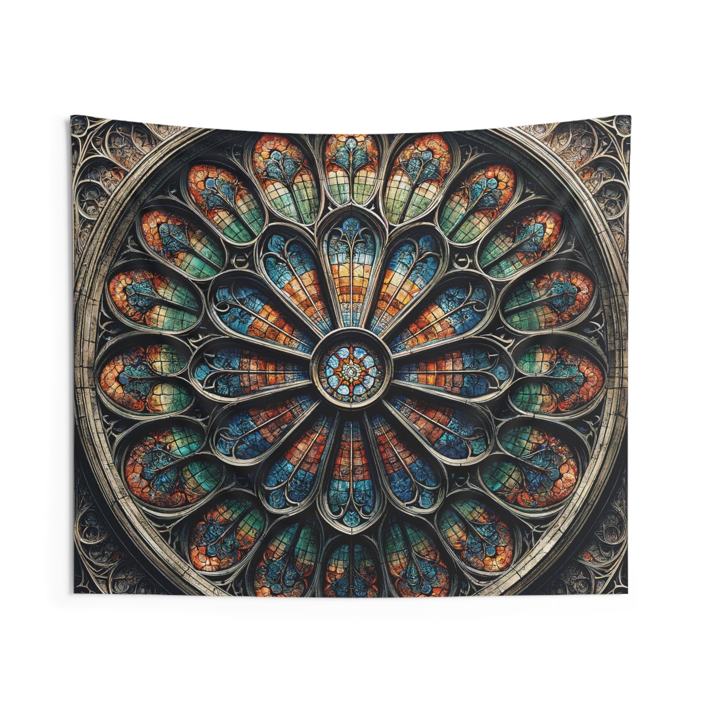 Gothic Radiance: The Stained Glass Window Tapestry