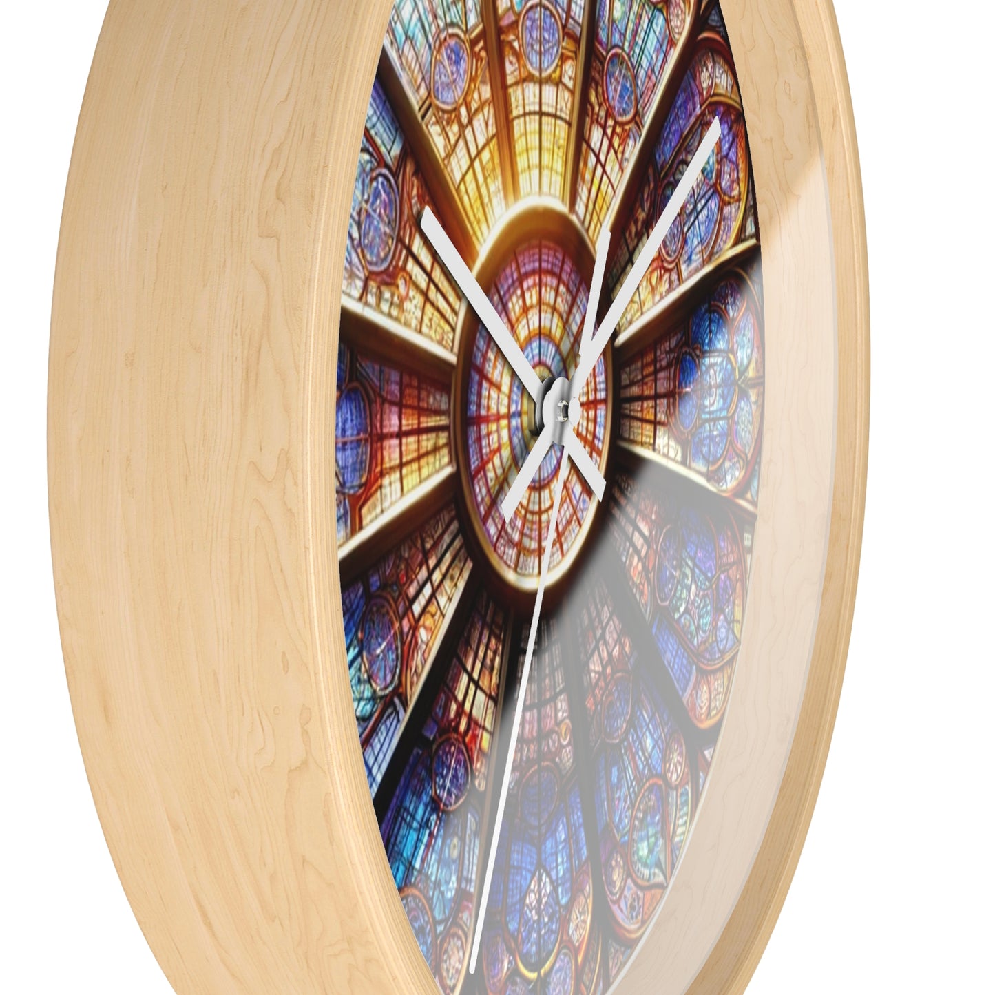 Stained Glass Wall Clock