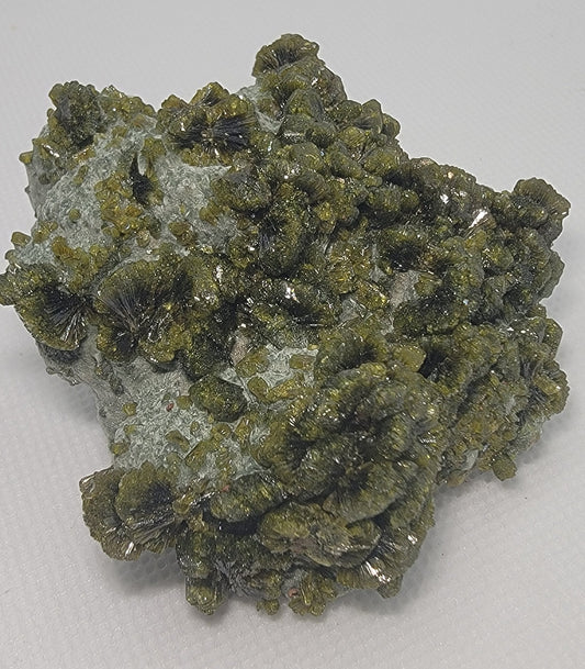 Authentic Turkish Epidote Mineral Specimen – Rare Collectible Green Crystal Cluster