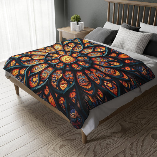 Mesmerizing Stained Glass Double Sided Blanket