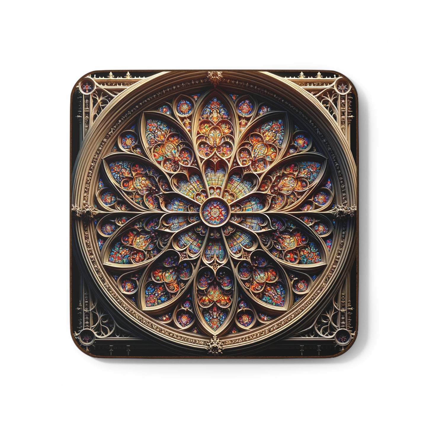 Vibrant Stained Glass-Inspired Coasters – Elegant and Functional