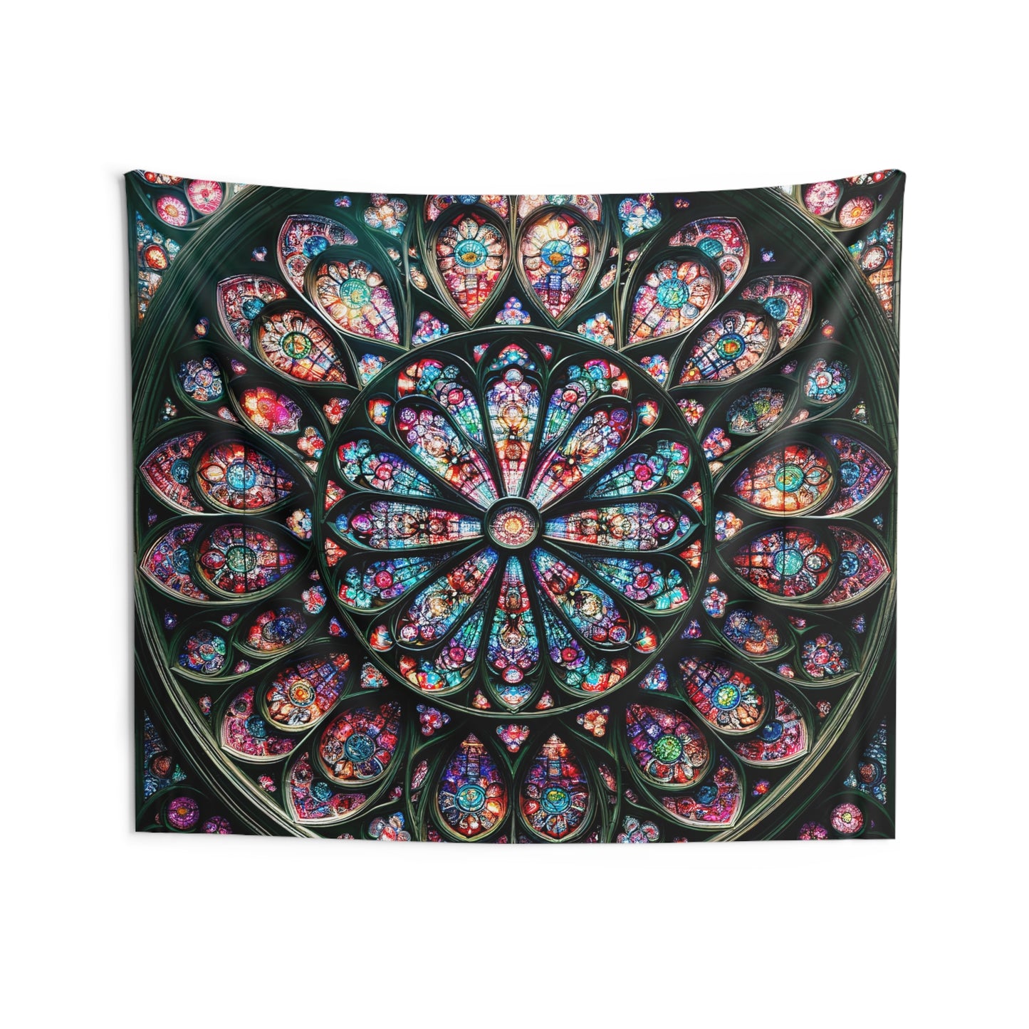 Spectrum of Splendor: The Kaleidoscopic Stained Glass Tapestry