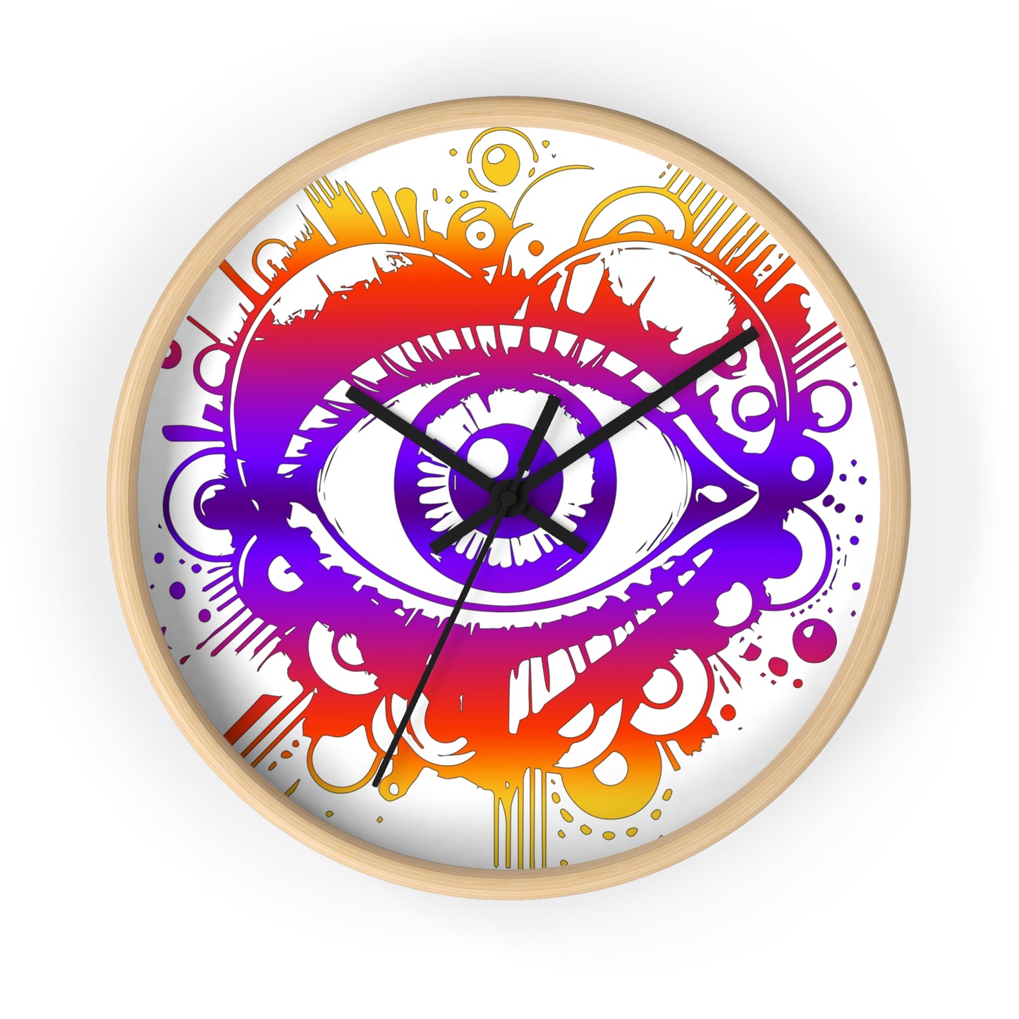 Time to Look Within- Eye Heart Wall Clock