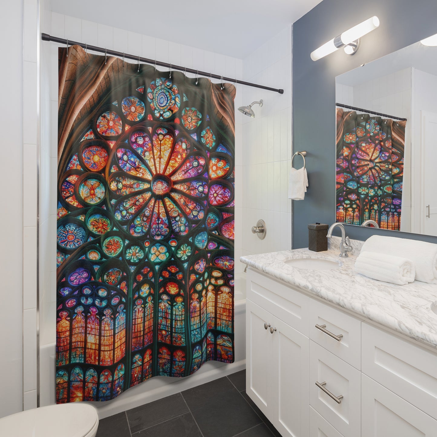 Colorful Cathedral Shower Curtains