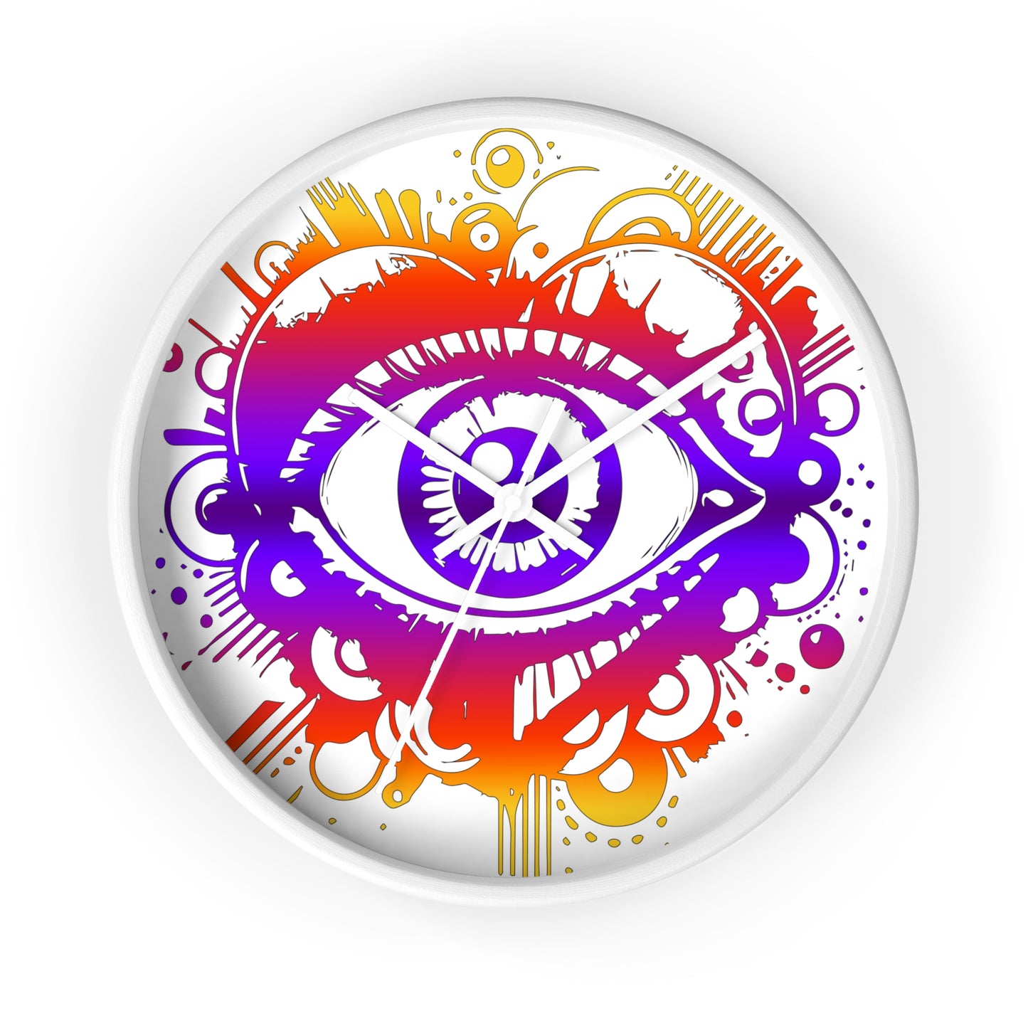 Time to Look Within- Eye Heart Wall Clock