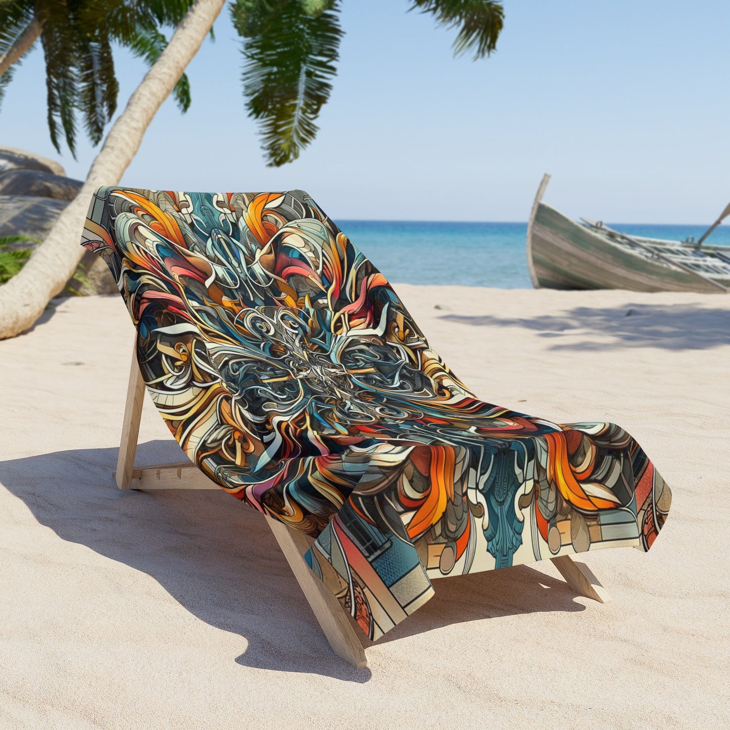 Coastal Elegance: Opulent Beach Towel