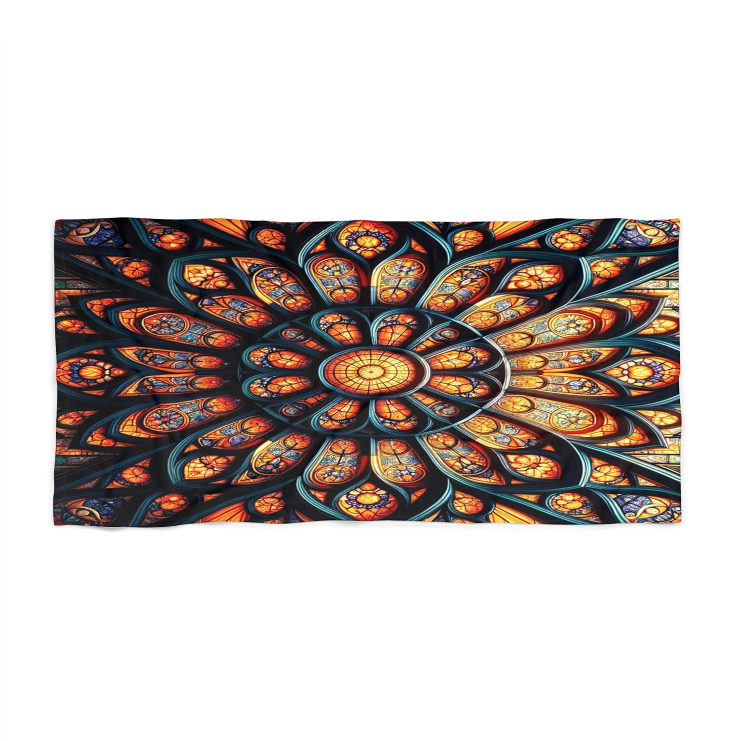 Radiant Firey Celestial Beach Towel