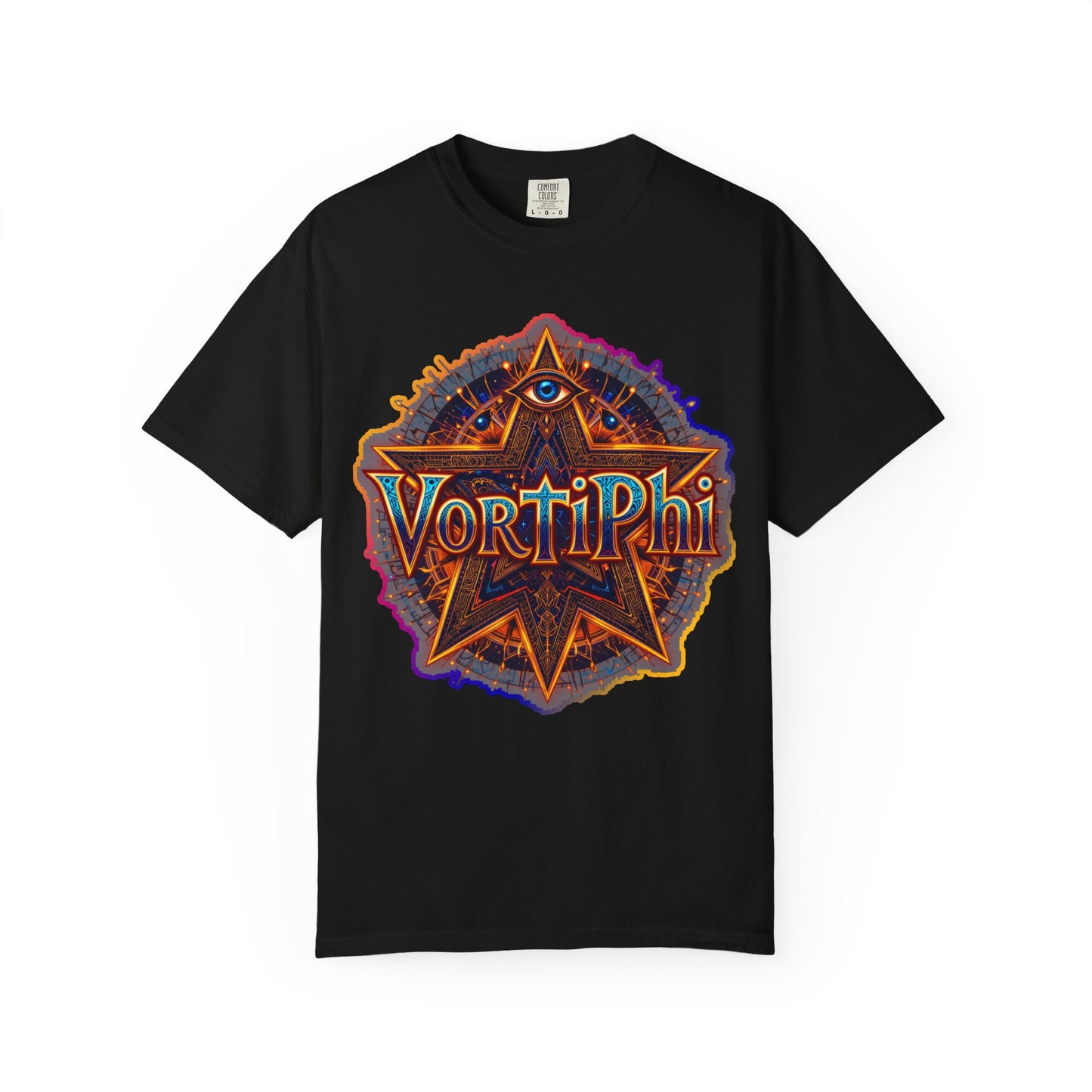 VortiPhi Sacred Geometry T-Shirt – Golden Ratio Psychedelic Tee for Awakening Souls