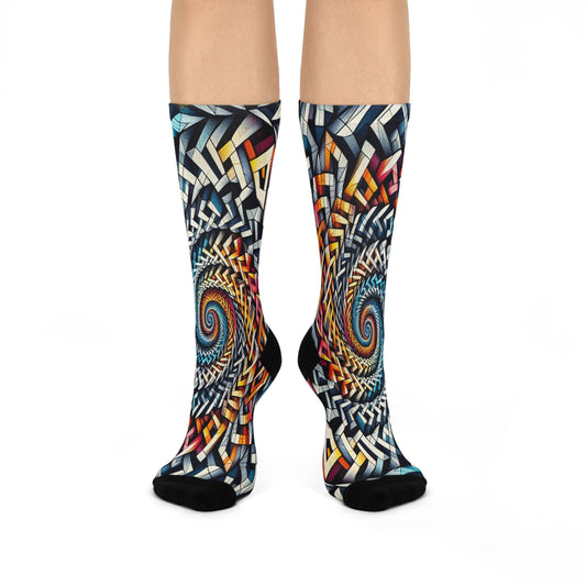 Spiral Geometry: Mesmerizing Socks