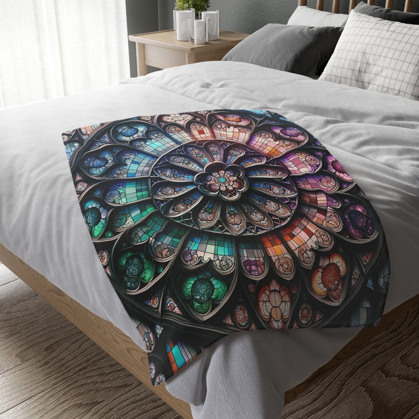 Stained Glass-Double Sided Print Blanket