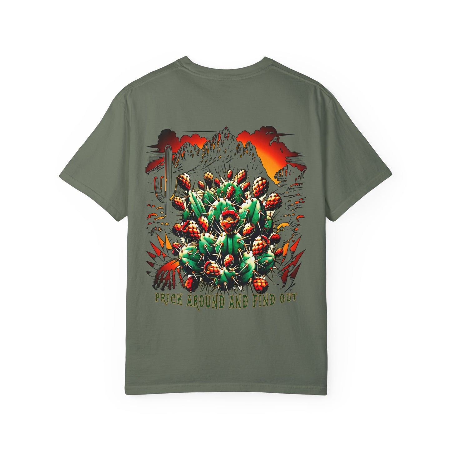 Bold Southwestern Cactus T-Shirt – "Prick Around and Find Out"