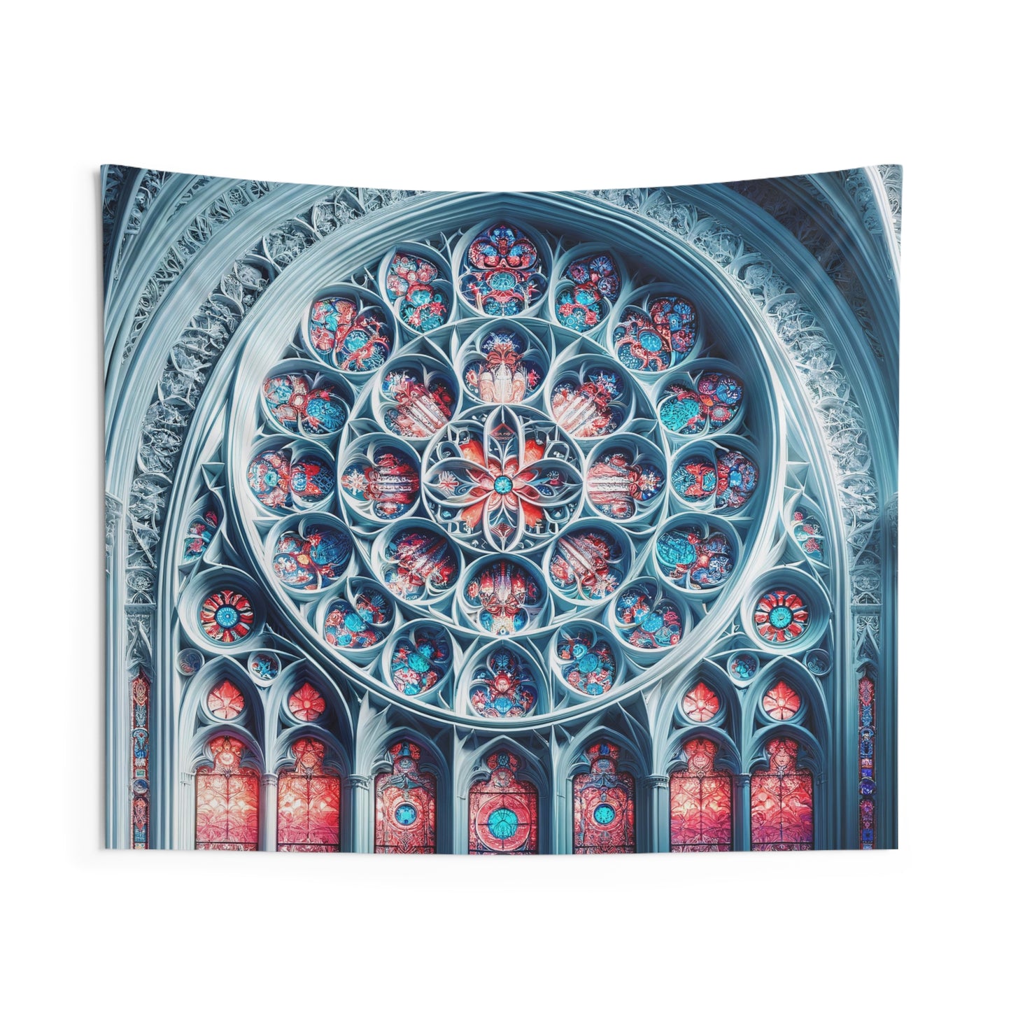 Sanctum of Reflection: The Rose Window Shower Curtain