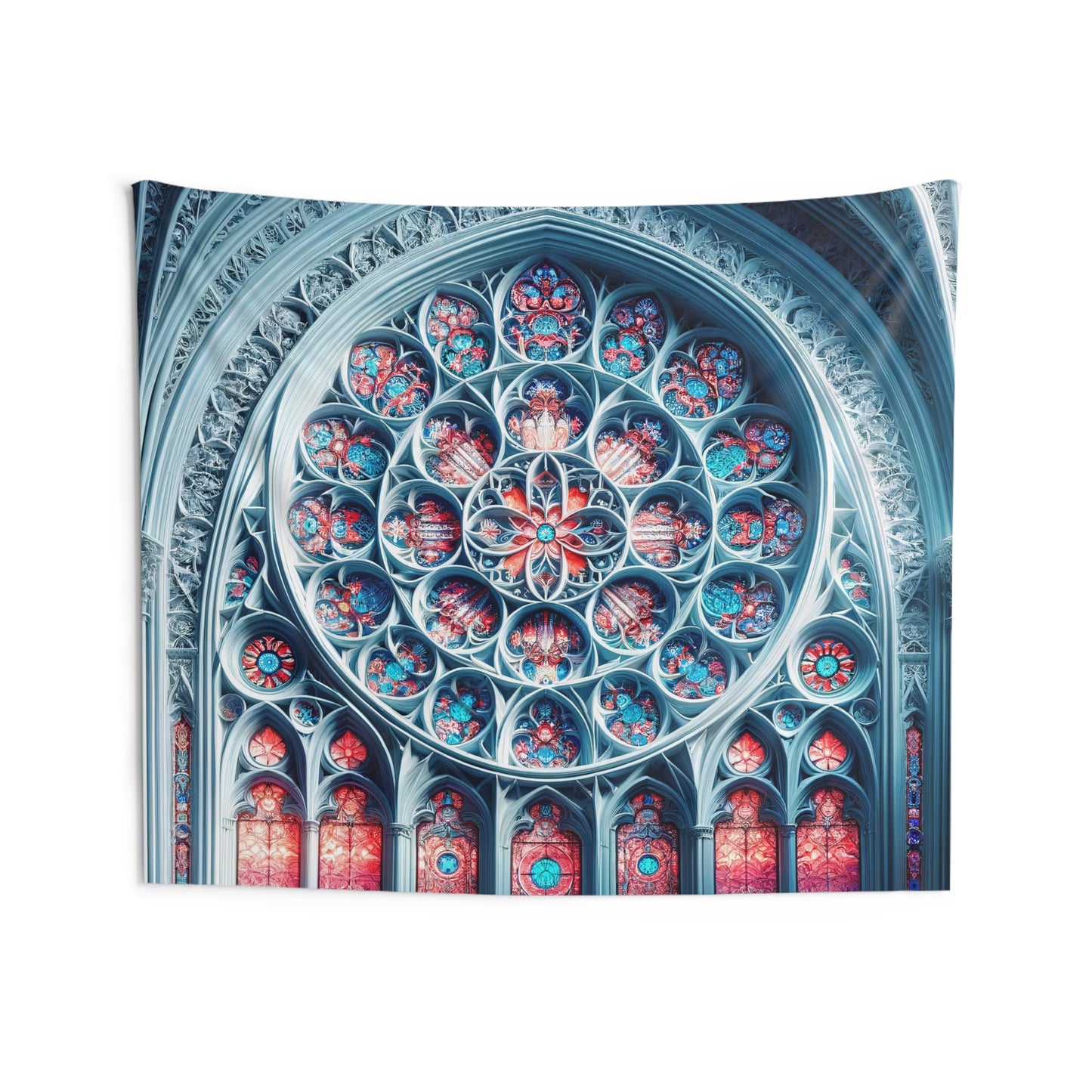 Sanctum of Reflection: The Rose Window Shower Curtain