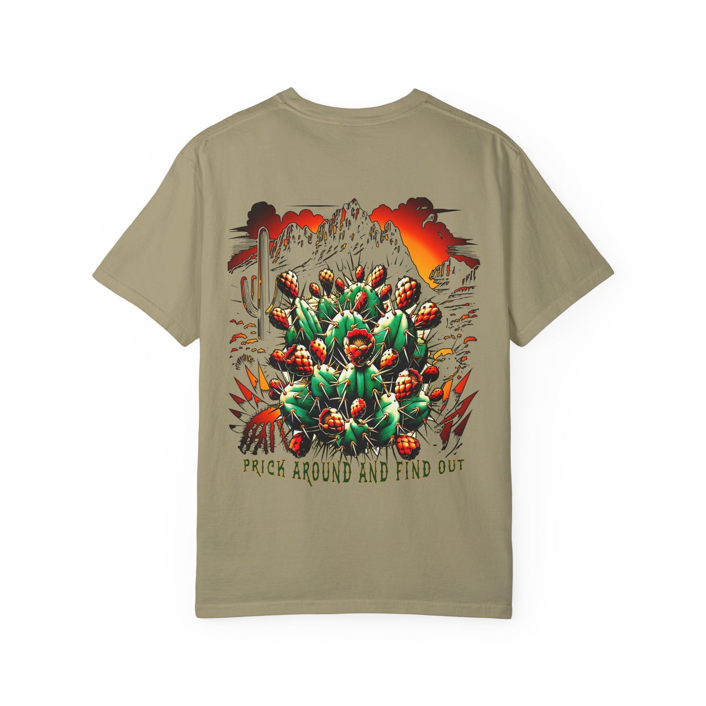 Bold Southwestern Cactus T-Shirt – "Prick Around and Find Out"