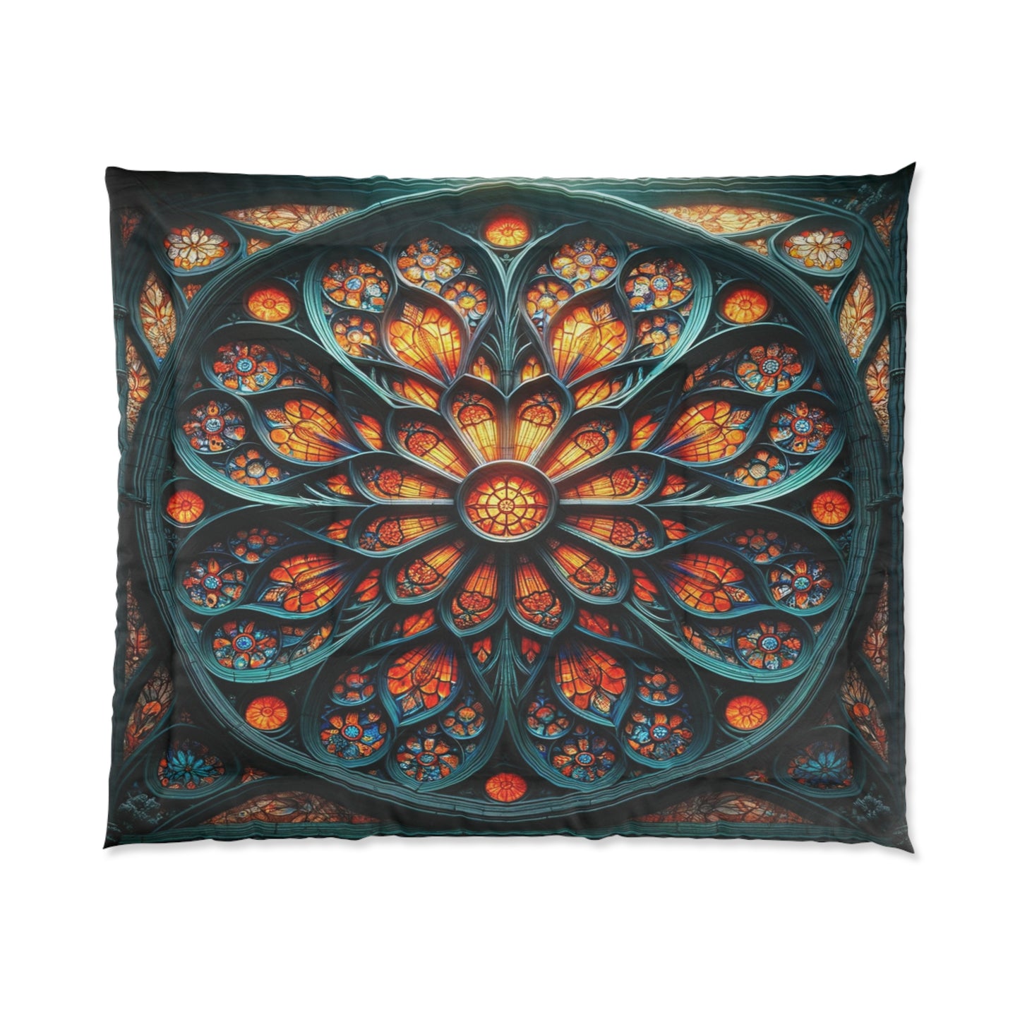 Dream in Vivid Colors: Stained Glass Comforter