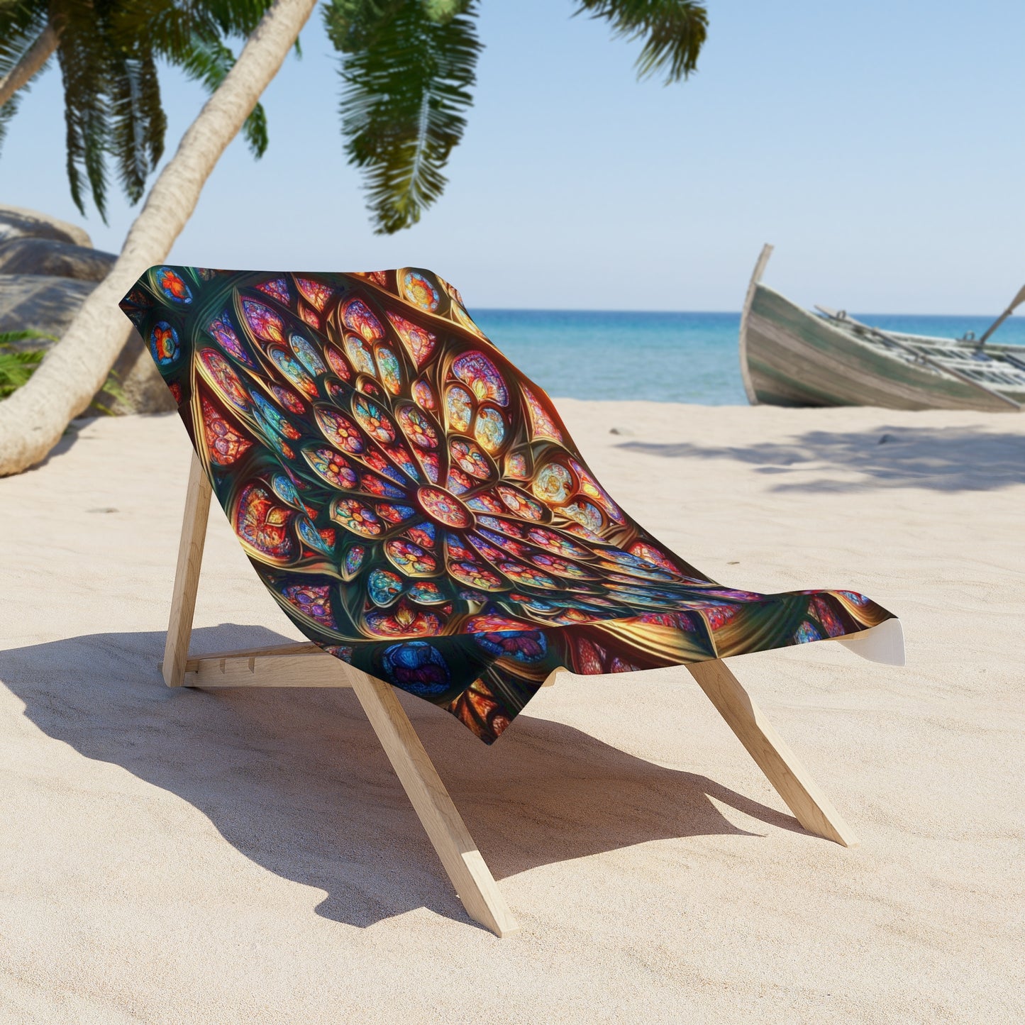 Royal Mandala Beach Towel