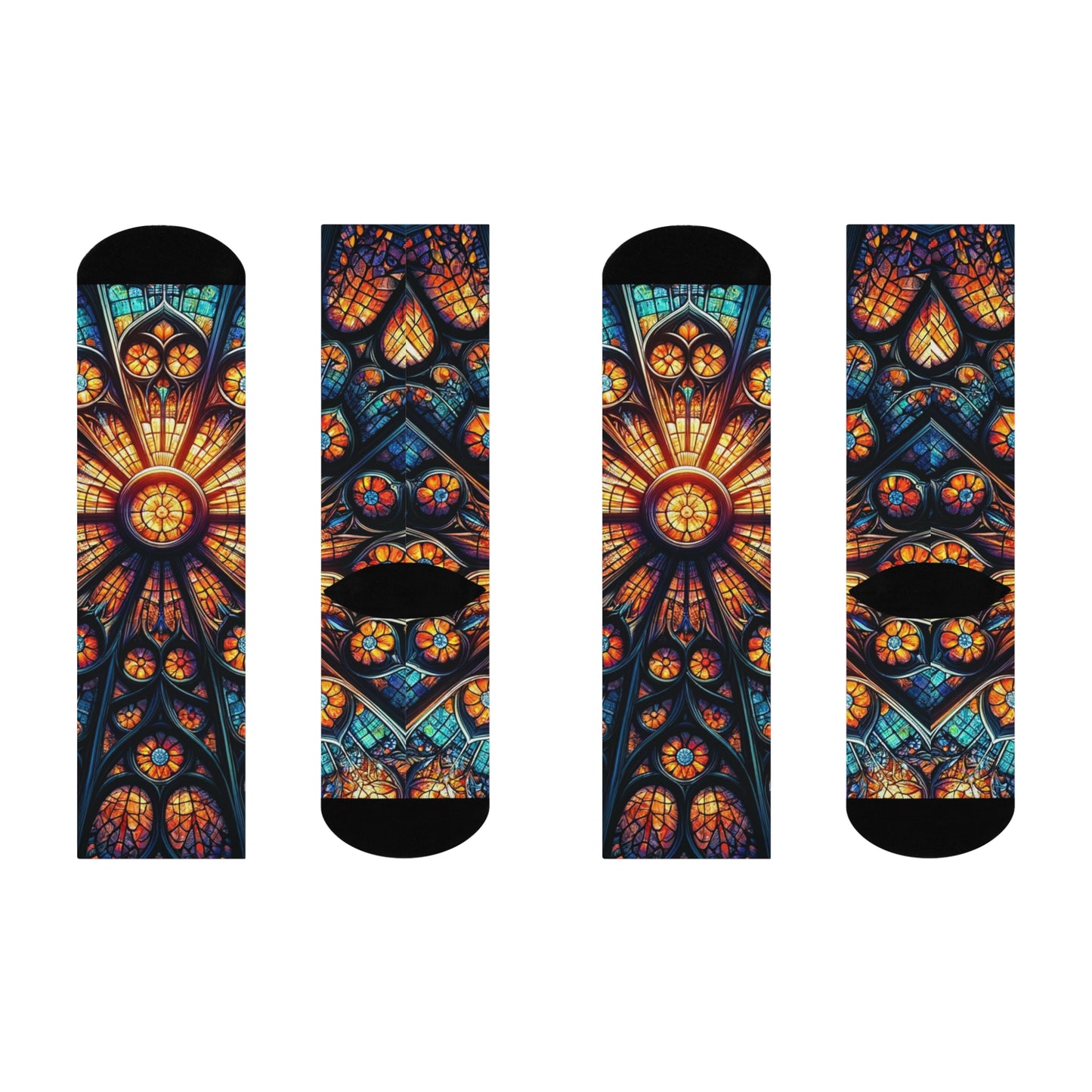 Stained Glass Cathedral Socks