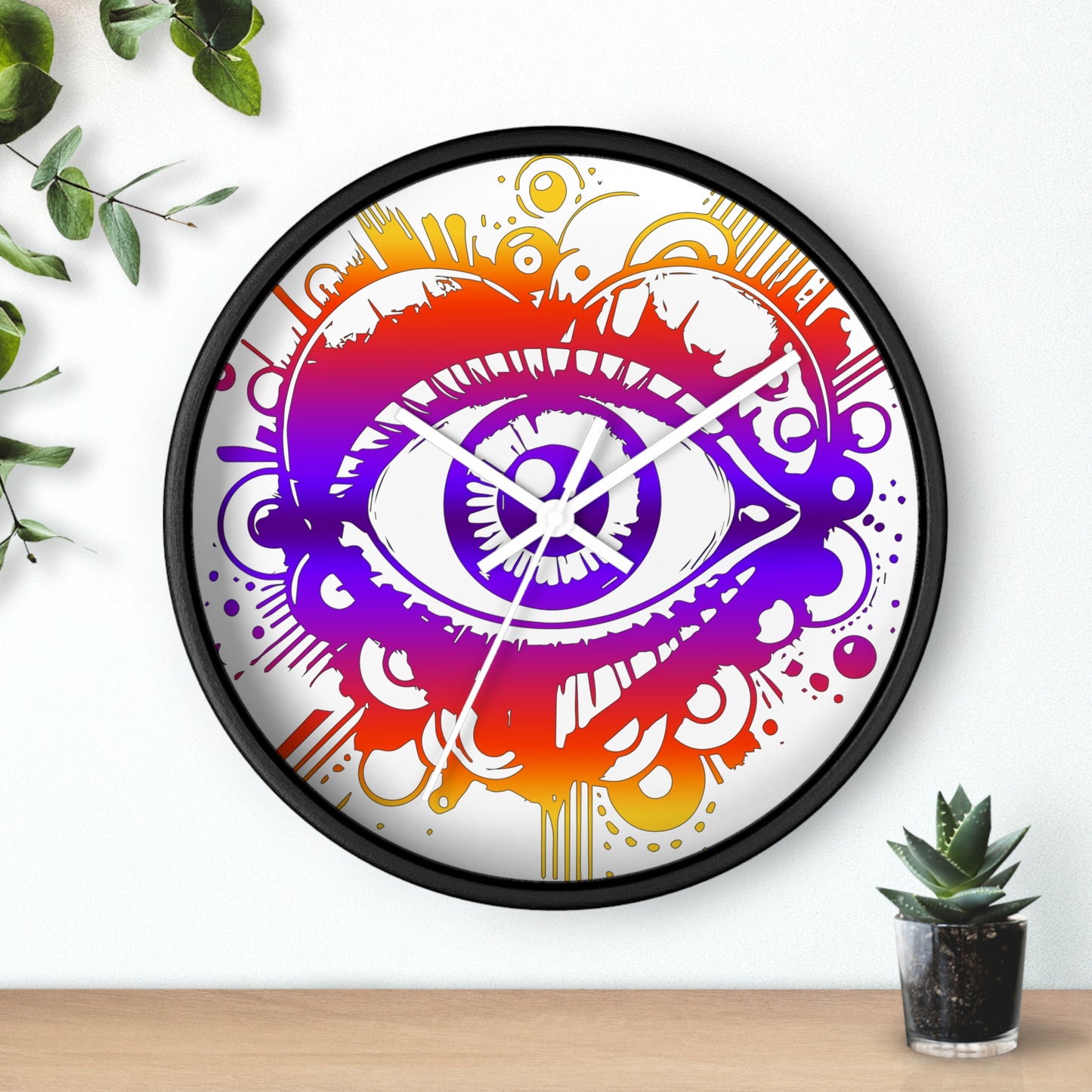 Time to Look Within- Eye Heart Wall Clock