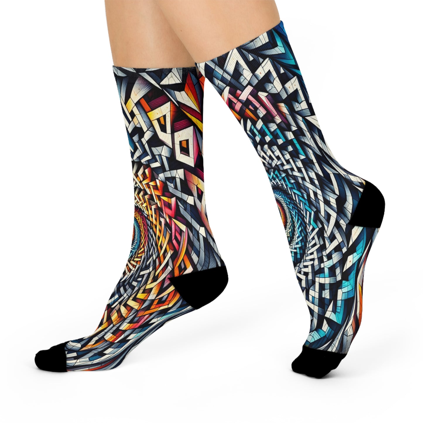 Spiral Geometry: Mesmerizing Socks