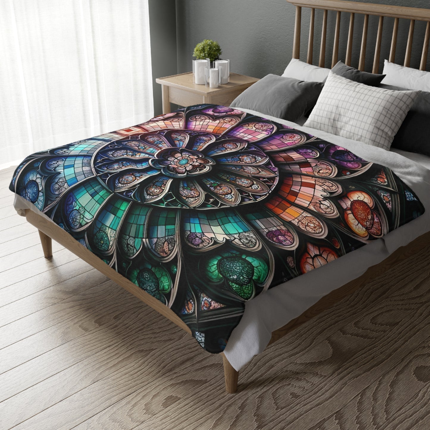 Stained Glass-Double Sided Print Blanket