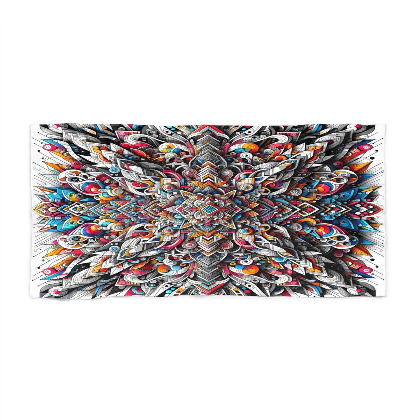 Kaleidoscope Comfort: Vibrant Beach Towel