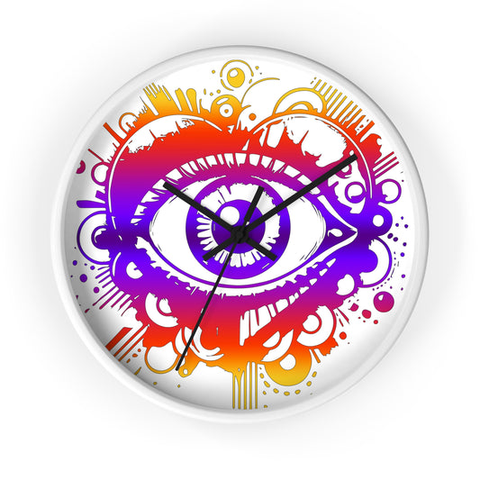 Time to Look Within- Eye Heart Wall Clock