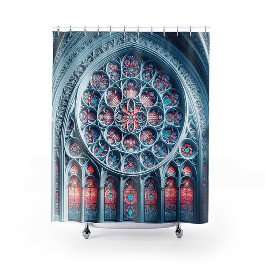 Radiant Glowing Cathedral Shower Curtains