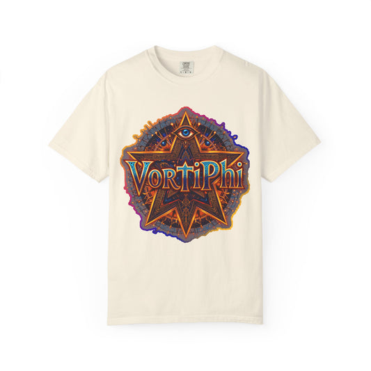 VortiPhi Sacred Geometry T-Shirt – Golden Ratio Psychedelic Tee for Awakening Souls